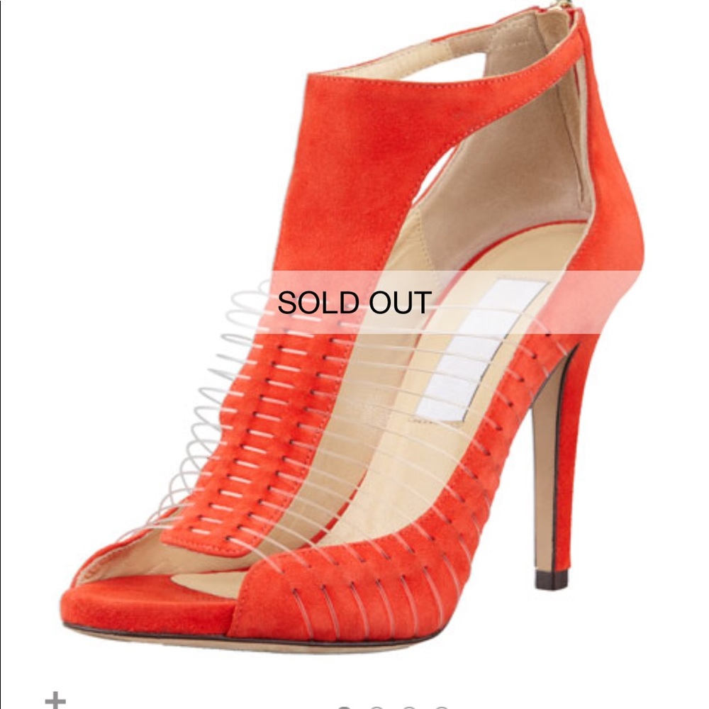 Jimmy Choo Time suede & wire t-strap